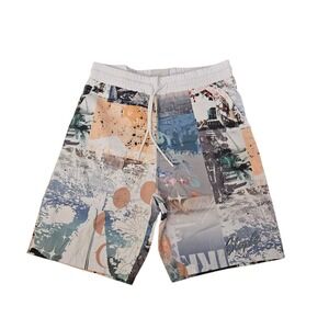 Staple‎ Pigeon Cityscape Graphic Print Shorts Mens Athleisure